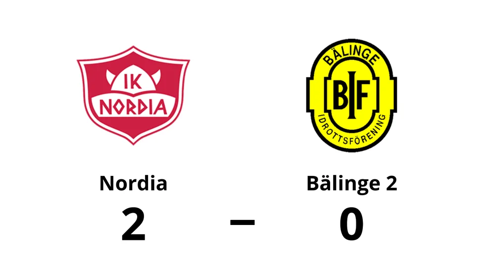 IK Nordia vann mot Bälinge IF 2