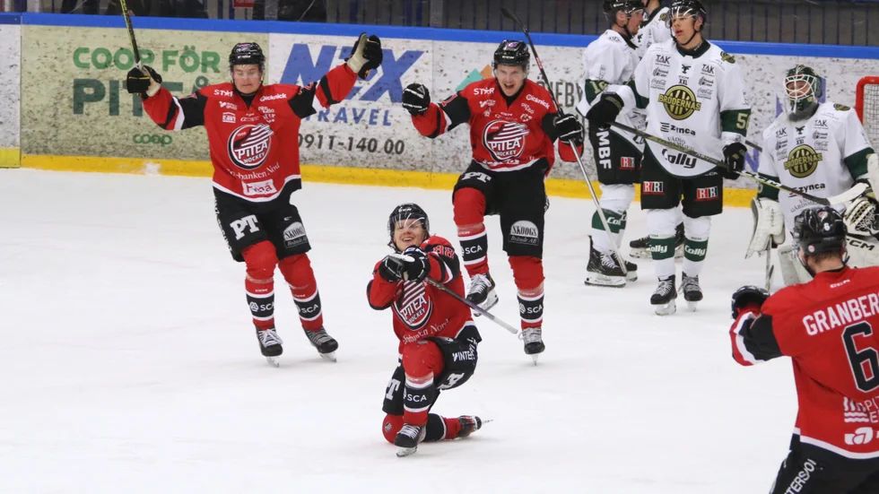 Linus Hedman avgjorde för Piteå Hockey när bara dryga minuten återstod. Vinsten var lagets andra i kvalserien. "Grymt skönt att äntligen vinna", tyckte matchhjälten. 