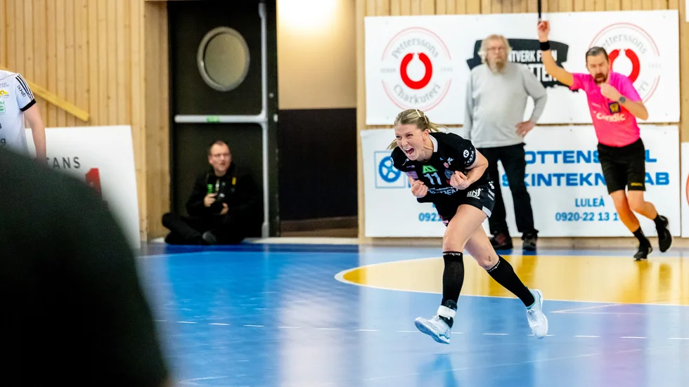 Sara Nordström var matchens gigant när Boden besegrade Karlskrona. 