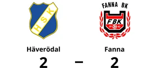 Oavgjort för Fanna på bortaplan mot Häverödal