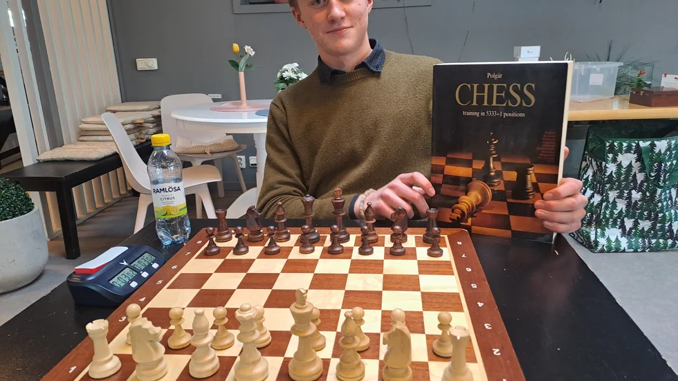 Isidor Bandelin, regerande juniormästare i blixtschack.