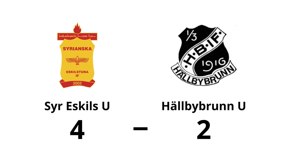 Syrianska Eskilstuna U vann mot Hällbybrunns IF U