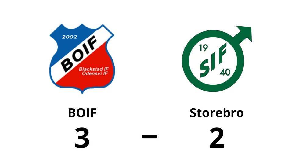 B.O.IF vann mot Storebro IF