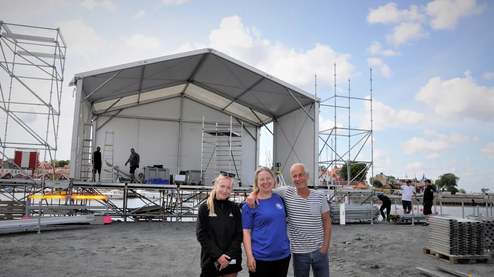 I helgen börjar årets båtvecka. Scenen ska byggas ut över vattnen vid Fyrskeppsudden i år.