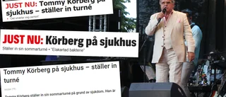 Körberg tvingas avbryta sommarturnén – Visby blev sista stoppet