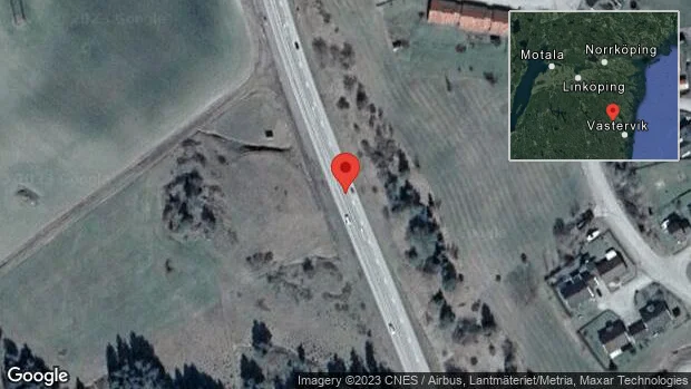 Fordon stillastående på E22