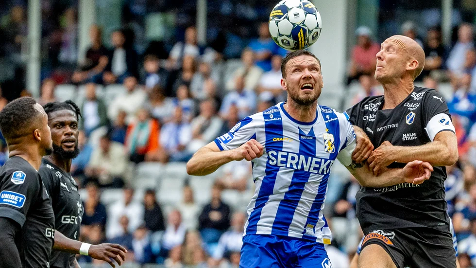 Marcus Berg (till vänster) och Andreas Johansson (till höger) delade på poängen.