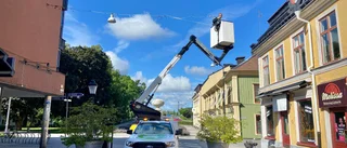 Här förbereds för jul – mitt i juli
