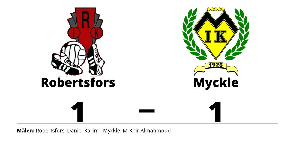 Robertsfors IK spelade lika mot Myckle IK