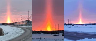 Såg du glödande himlafenomenet över Uppsala?