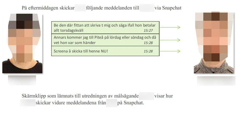 Polisen har tagit fram chatkonversation mellan de inblandade männen.