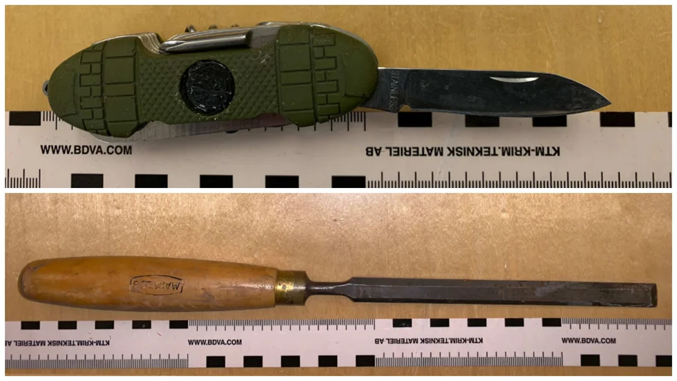 Det var dessa två verktyg som polisen hittade i mannens bil, och som gör att han nu döms till 100 dagsböter. Brottsligt eller inte? Det beror på kontexten.