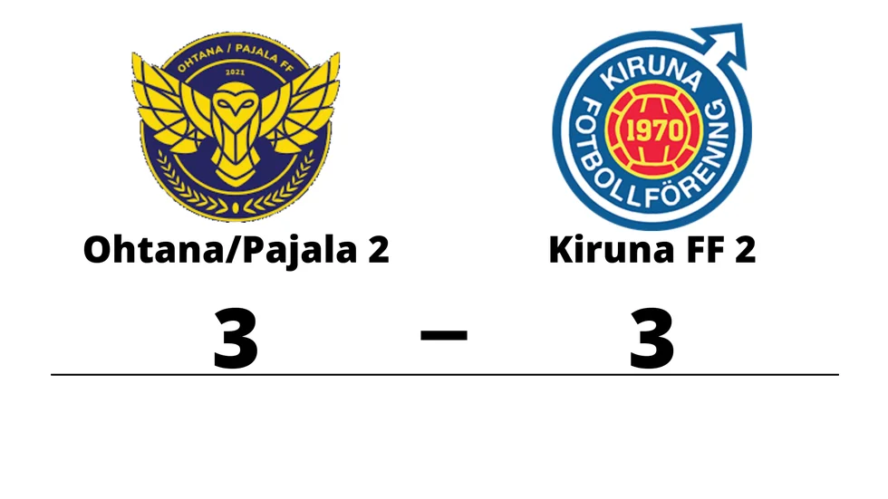 Ohtana/Pajala FF 2 spelade lika mot Kiruna FF 2