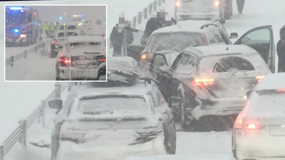 Many accidents have occurred on the E4 north of Umeå.