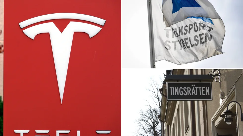 Tesla stämmer Transportstyrelsen eftersom bolaget inte fått sina registreringsskyltar levererade. Transportstyrelsen använder Postnord i sina transporter och fackförbundet Sekos medlemmar på Postnord levererar inte skyltar i en sympatistrejk mot bolaget, Stämningen är inlämnad i Norrköpings tingsrätt.