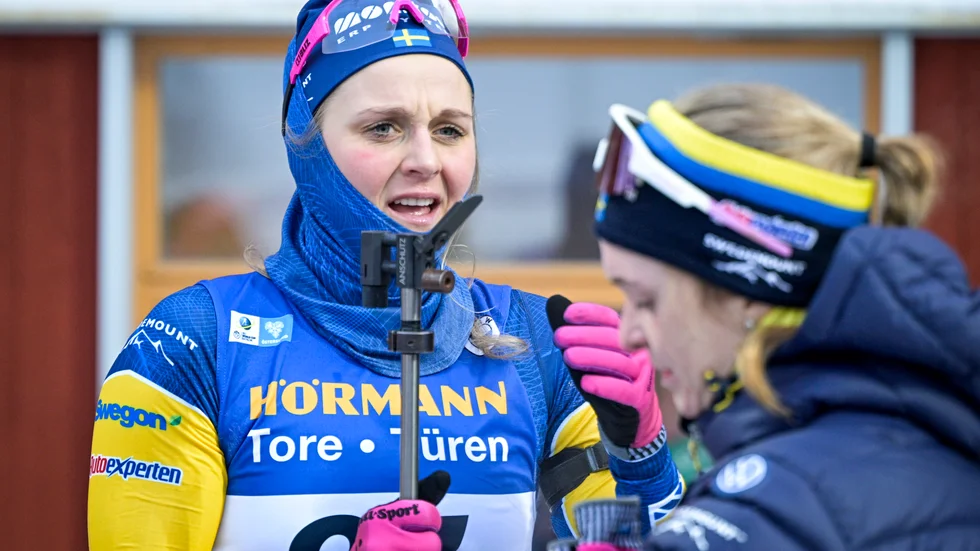 Stina Nilsson under tävlingarna i Östersund. Arkivbild.