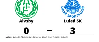 Abdirabi Gure Sanweyne i målform när Luleå SK vann