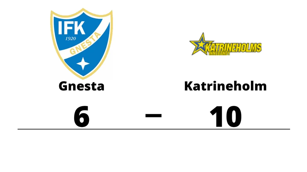 IFK Gnesta förlorade mot Katrineholms IBF