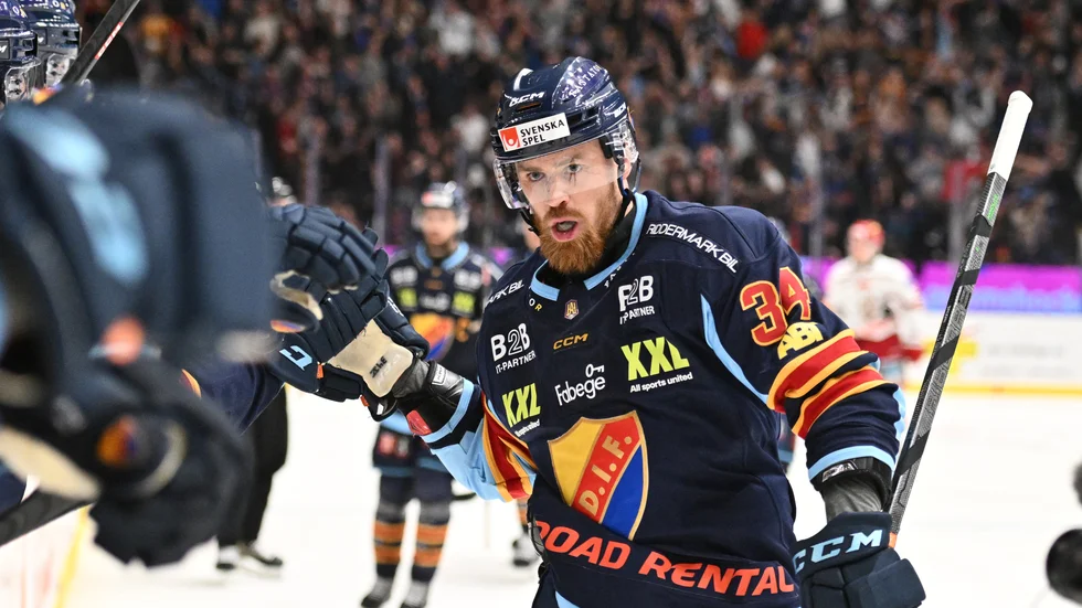Daniel Brodin gjorde ett av målen i Djurgårdens seger mot Södertälje. Arkivbild