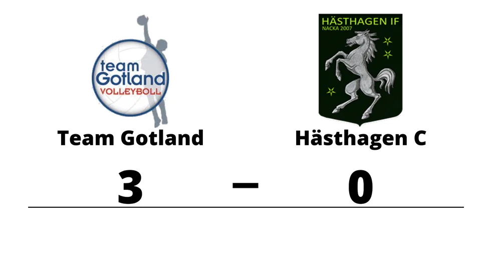 Team Gotland VK vann mot Hästhagen C