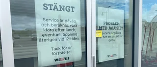 Butik kunde inte öppna – jalusi stoppade kunder 
