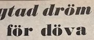 Ur PT:s arkiv: Högtidsdag för de döva