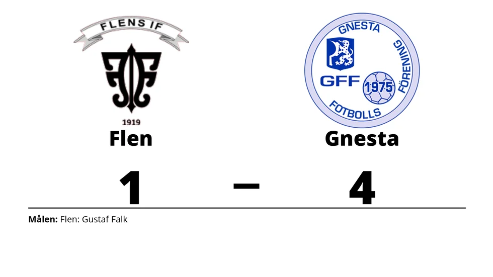 Flens IF förlorade mot Gnesta FF Herr