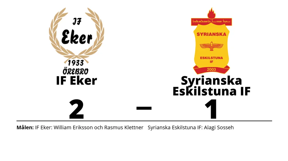 IF Eker Örebro vann mot Syrianska Eskilstuna IF