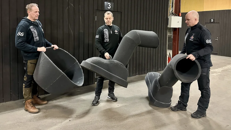 De hoppas på rekordpublik när Knutmasso firas i Gimo på lördag. "Gugges gäng" satsar på något stort, som vanligt. Från vänster Lennart Wärnborg, Pär Gustavsson och Robert Lager.