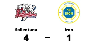 Förlust på bortaplan för Iron mot Sollentuna