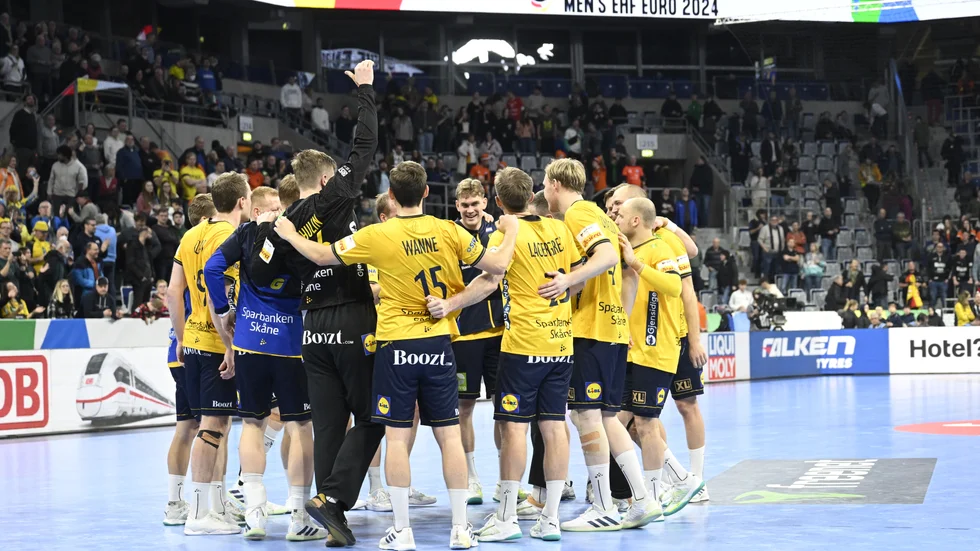 Sverige jublar efter segern mot Nederländerna.