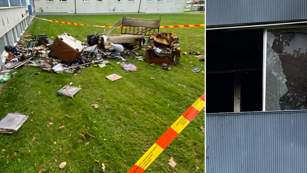 Det var tidigt på söndagsmorgonen som det började brinna i en lägenhet på Kråkrisvägen i Motala. En man i 60-årsåldern vårdas på sjukhus.