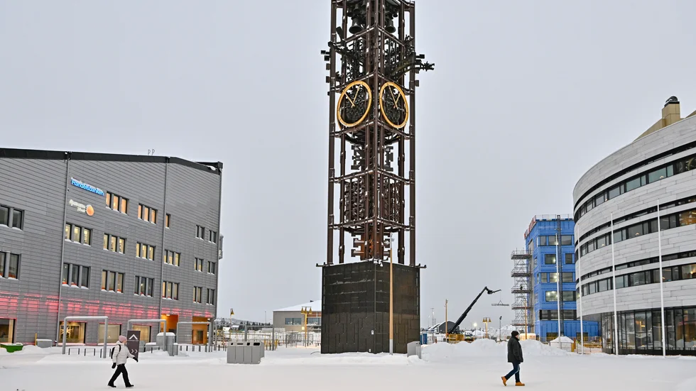 
Den nya stadskärnan i Kiruna. Insändarskribenten är fundersam över kommunens ekonomi.