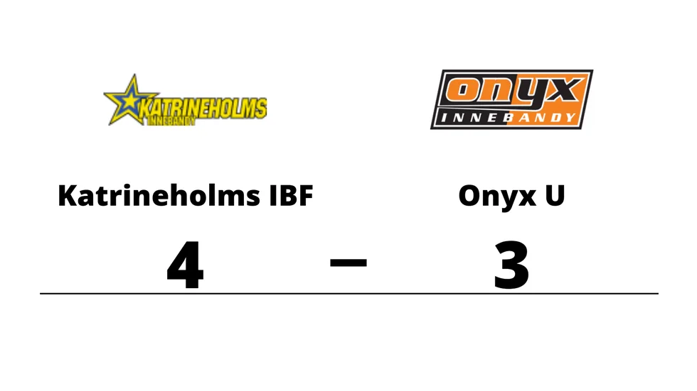 Katrineholms IBF U-lag vann mot Onyx IBS U-lag