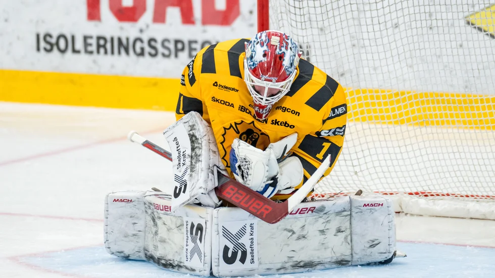 David Rautio släppte bara in ett mål mot Oskarshamn.