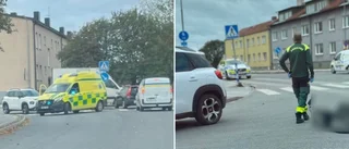 Olycka i Visby – personbil och cyklist inblandade