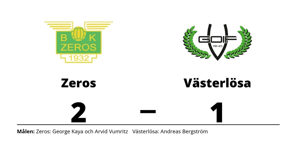 BK Zeros vann mot Västerlösa GoIF