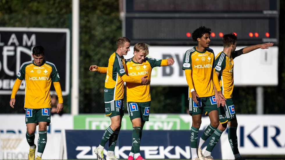 Firade målet. Men glädjen höll inte för Ísak Andri Sigurgeirsson. 