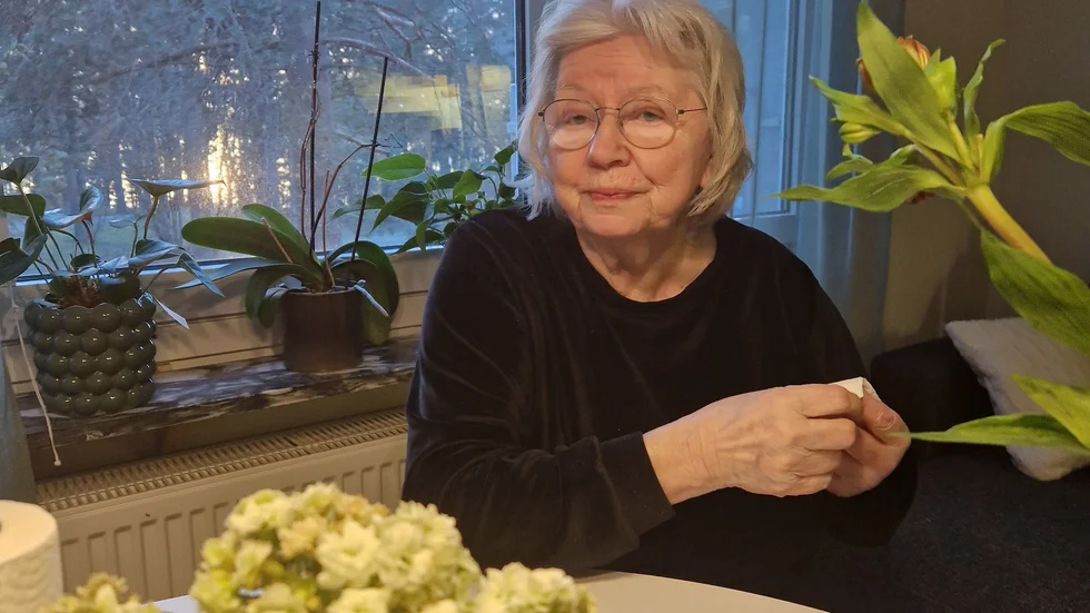 Inga-Britt Hansson trivs på Älvgården.