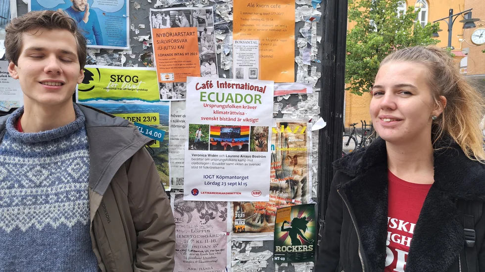 Laureano Arroyo Boström och Veronica Widén har varit i Ecuador under fem månader som praktikanter för Latinamerikagrupperna. Nyligen gästade de Luleå.