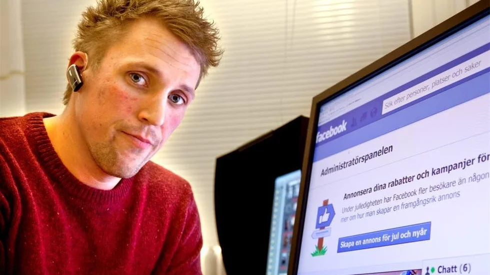 Företagaren Magnus Karlsson tycker att det är otäckt hur lätt det är att smutskasta företag genom sociala medier. Någon hade skapat en falsk Facebooksida i hans företag MM Outsourcings namn.
Foto: Anders Steiner