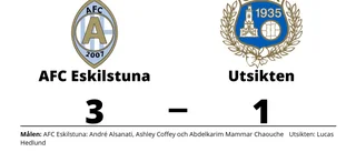 AFC Eskilstuna äntligen segrare igen efter vinst mot Utsikten