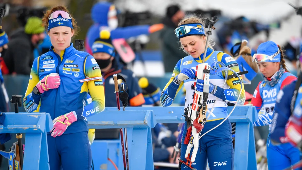 Varken Hanna Öberg eller Stina Nilsson följer med till VM i rullskidskytte i Rupholdning. Arkivbild.