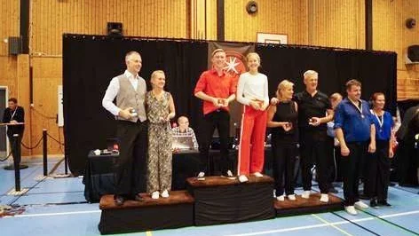 Alfred Bergqvist och Emma Corlin segrade i klassen Junior B.