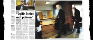 Polismannen fälld för egen utredning