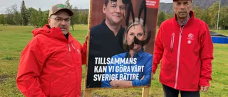 Vandalisering mot S valaffischer i Kiruna • Vädjar: "Visa lite civilkurage" • Hot mot demokratin