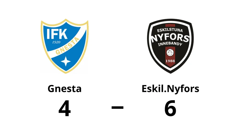 IFK Gnesta förlorade mot Eskilstuna Nyfors IK