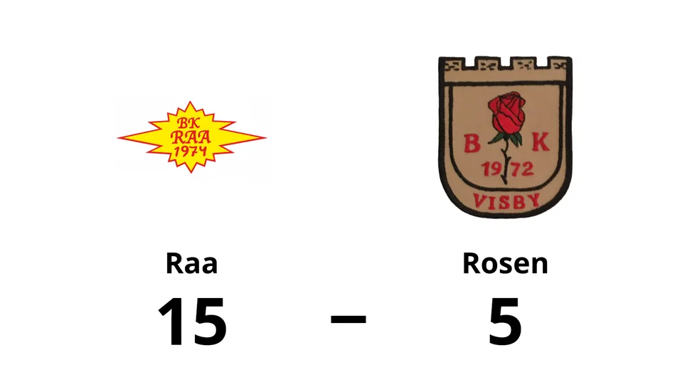 BK Raa vann mot BK Rosen