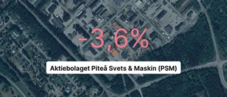 Minskad omsättning för aktiebolaget Piteå Svets & Maskin (PSM)