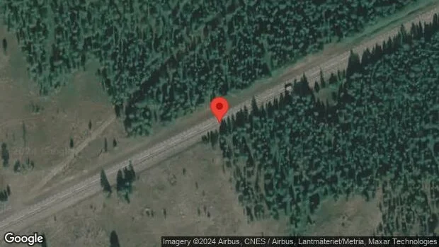 Stopp på E45 på grund av en singelolycka